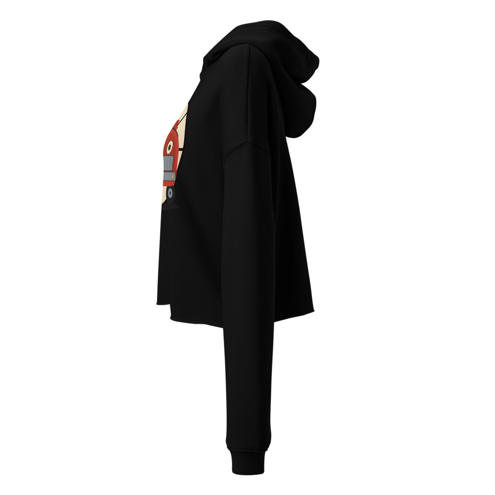 Vintage Red Car Retro Graphic Hoodie thumbnail 3