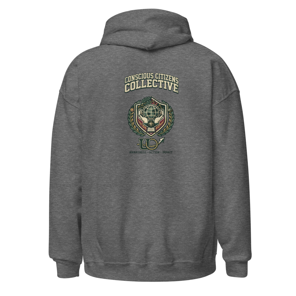 Academic Style Crest Unisex Blend Hoodie thumbnail 2