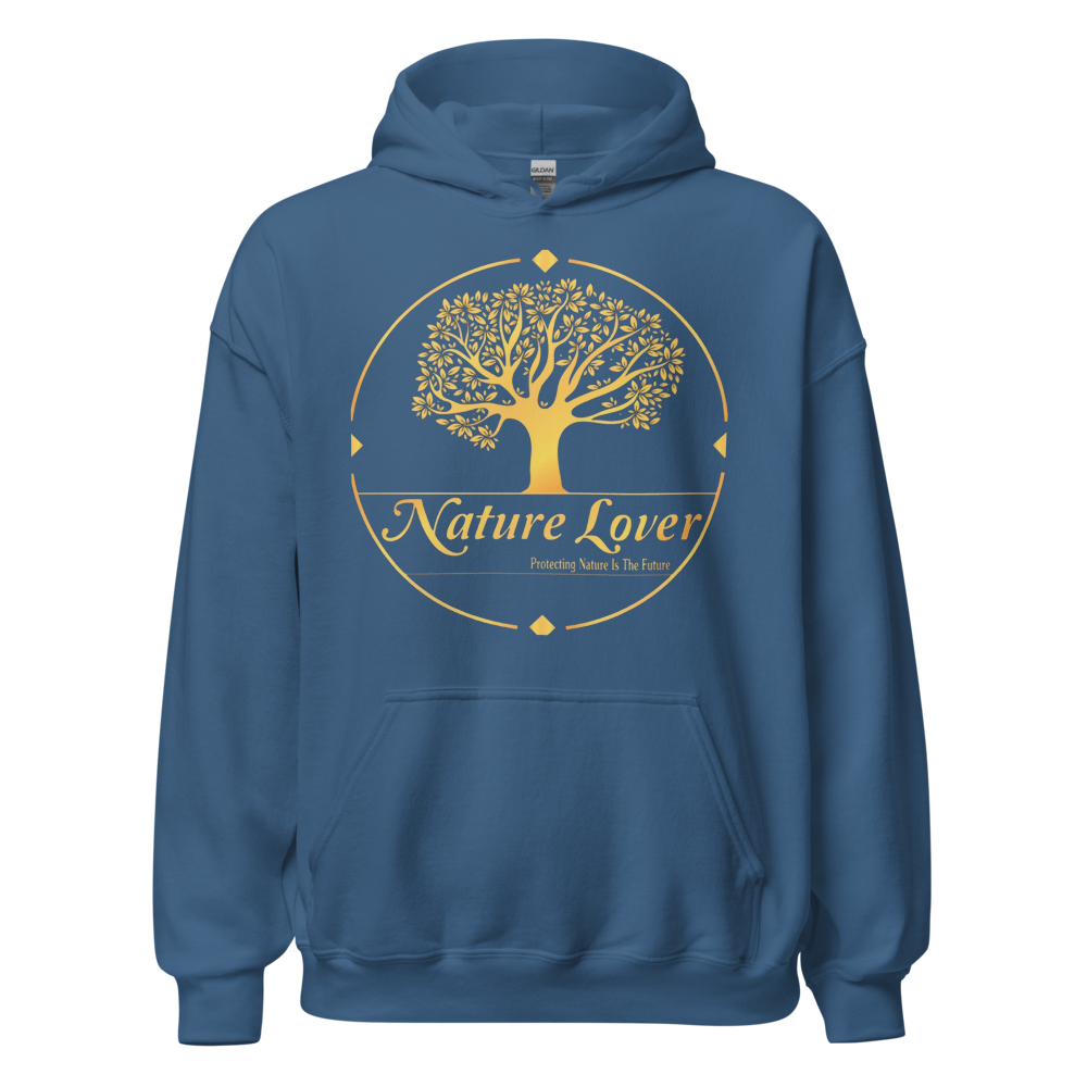 Nature lover Hoodi with deep Ocean colour  thumbnail 2