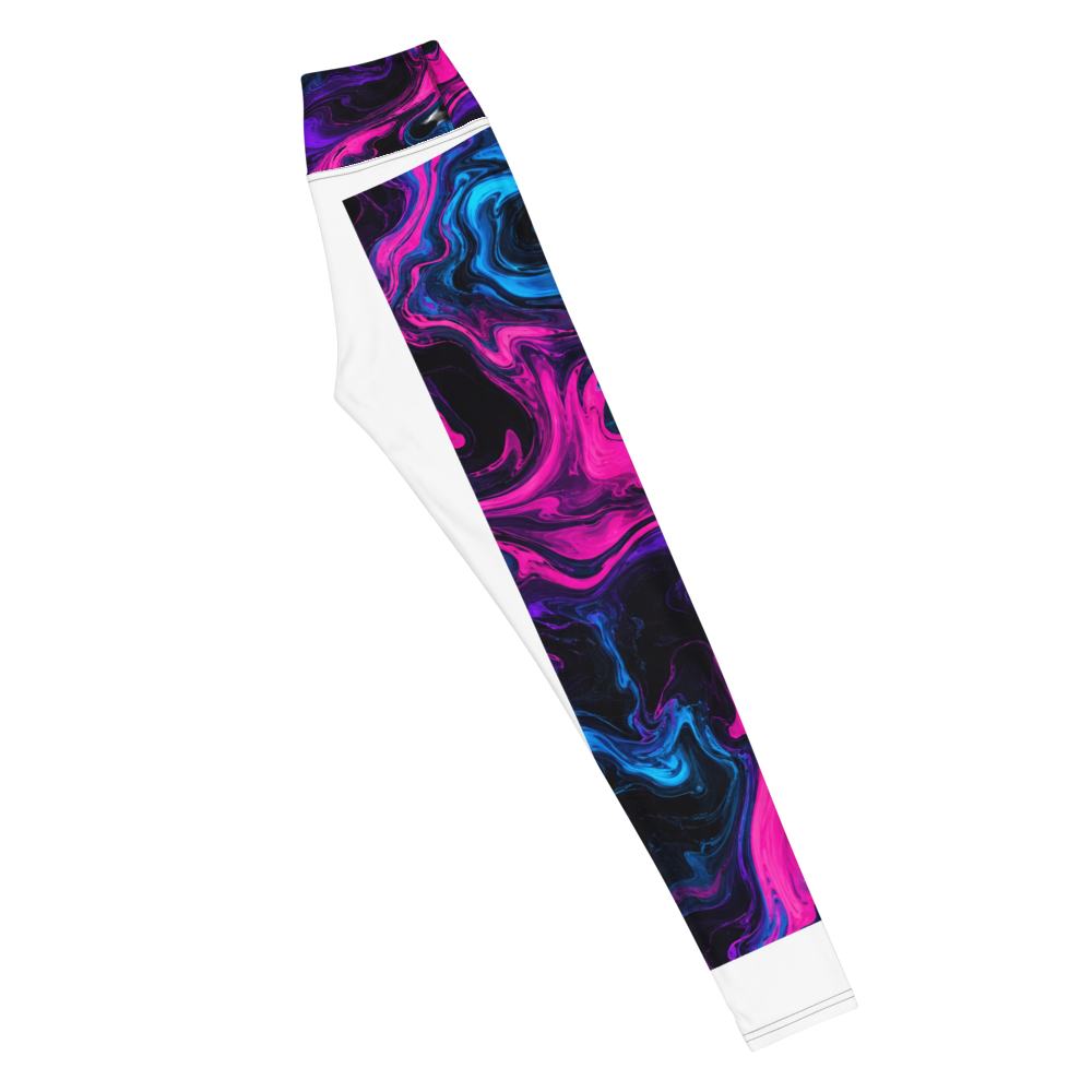 Neon Fluid Marble Yoga Leggings thumbnail 3