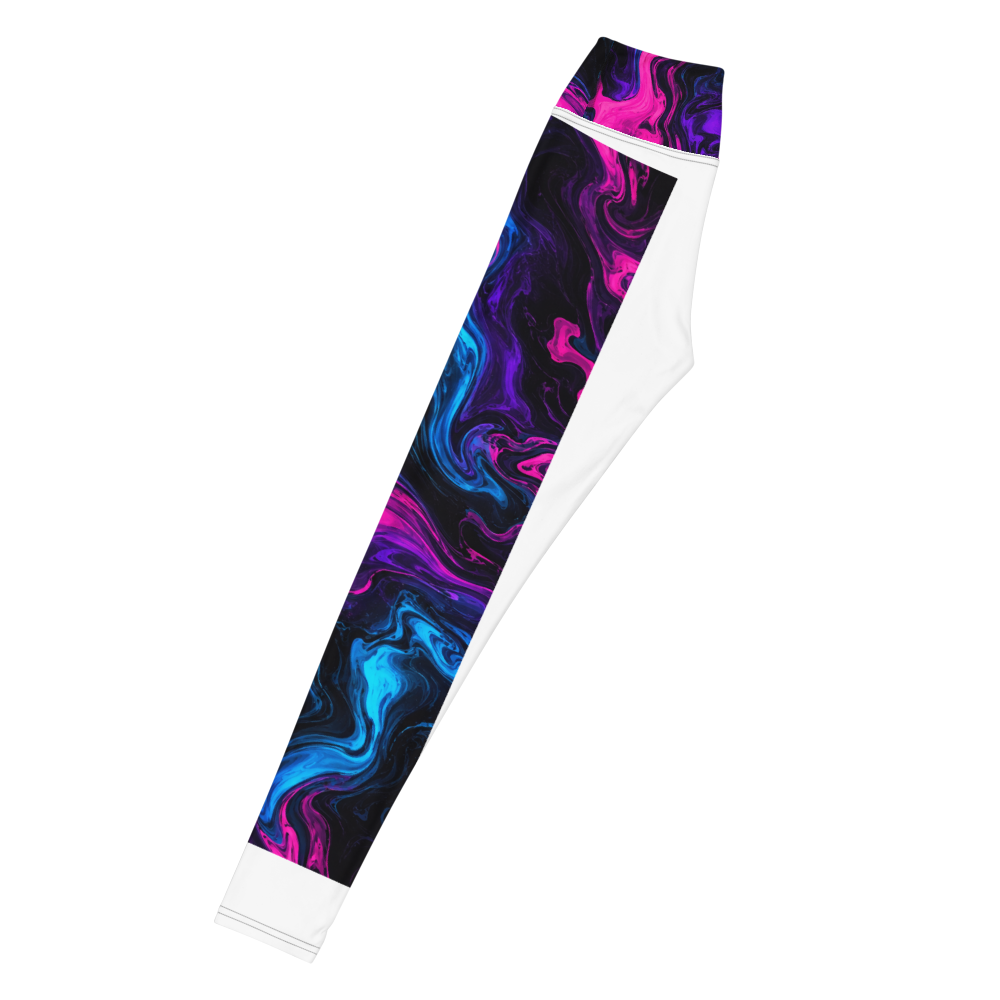 Neon Fluid Marble Yoga Leggings thumbnail 2