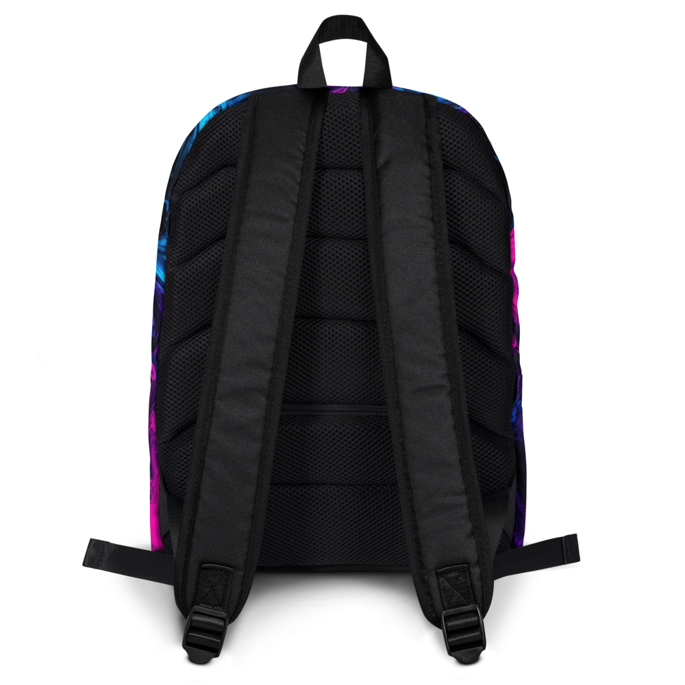 Neon Fluid Marble Premium Backpack thumbnail 2
