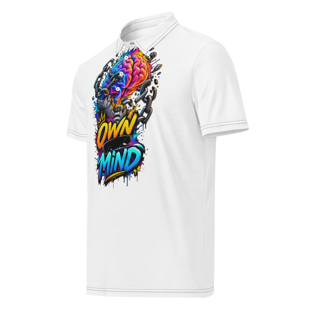 A polo shirt with a graffiti design inspired by st thumbnail 2