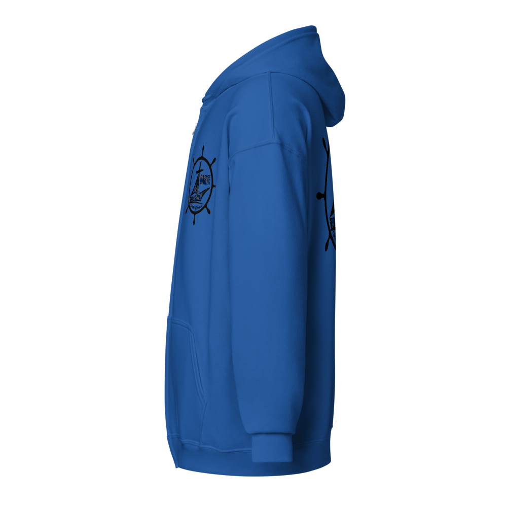 Blue Pirate Zipper Hoodie thumbnail 3