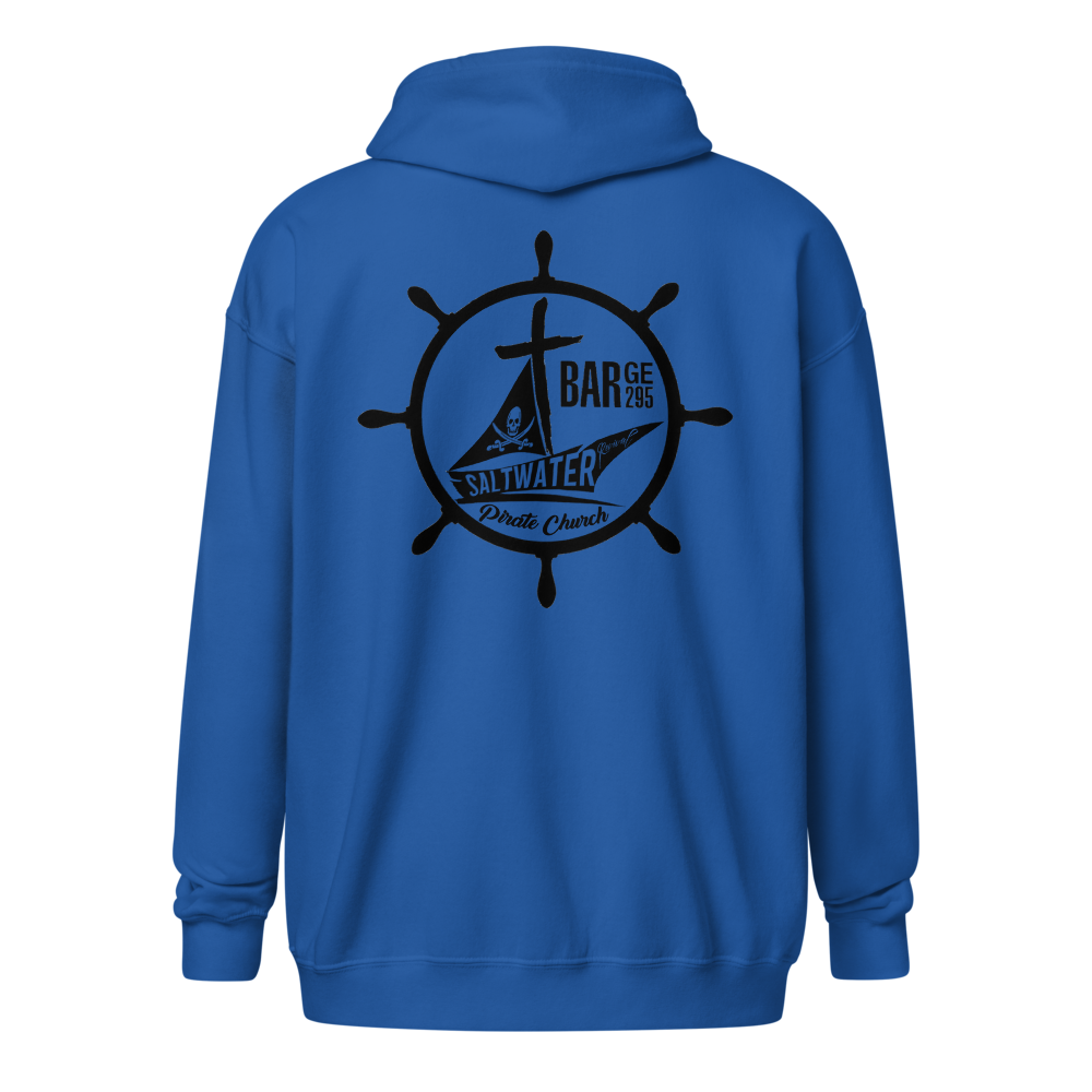 Blue Pirate Zipper Hoodie thumbnail 2