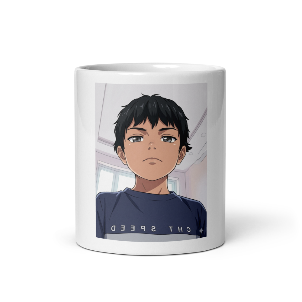 White Adiyan glossy mug thumbnail 3
