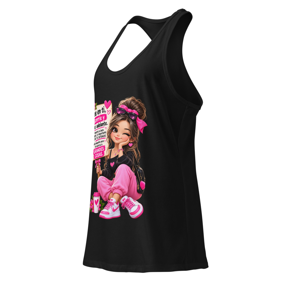Women's Ideal Racerback Tank Top thumbnail 3