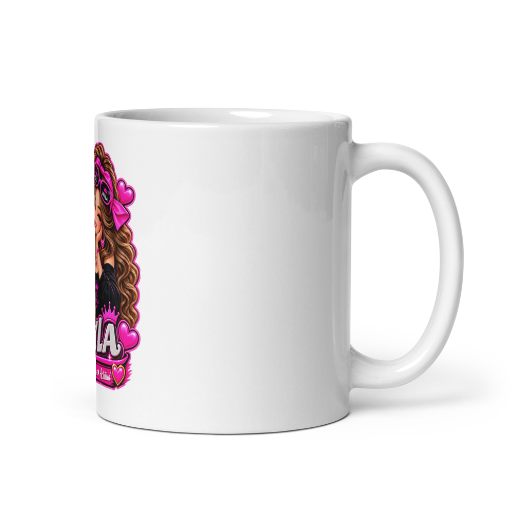 White Glossy Mug thumbnail 2