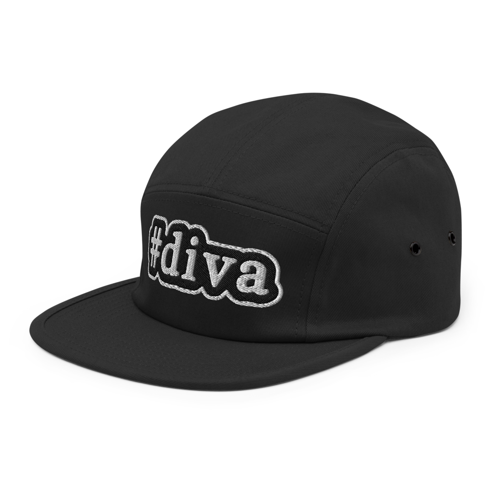 5Panel Cap-#diva Streetwear Hat thumbnail 5