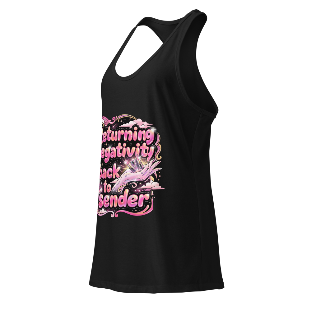 Returning Negativity racer back tank top thumbnail 3
