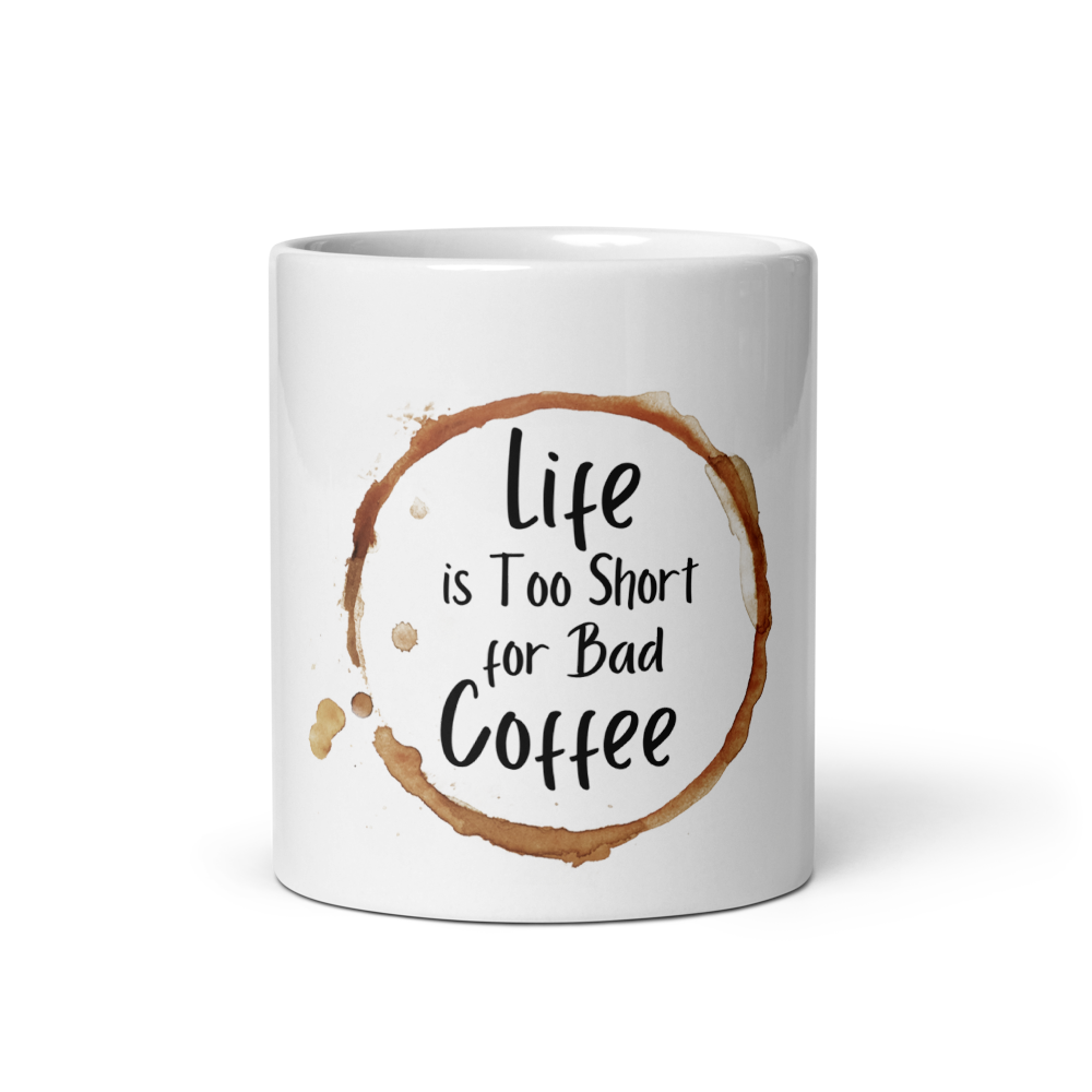 Glossy white mug thumbnail 3