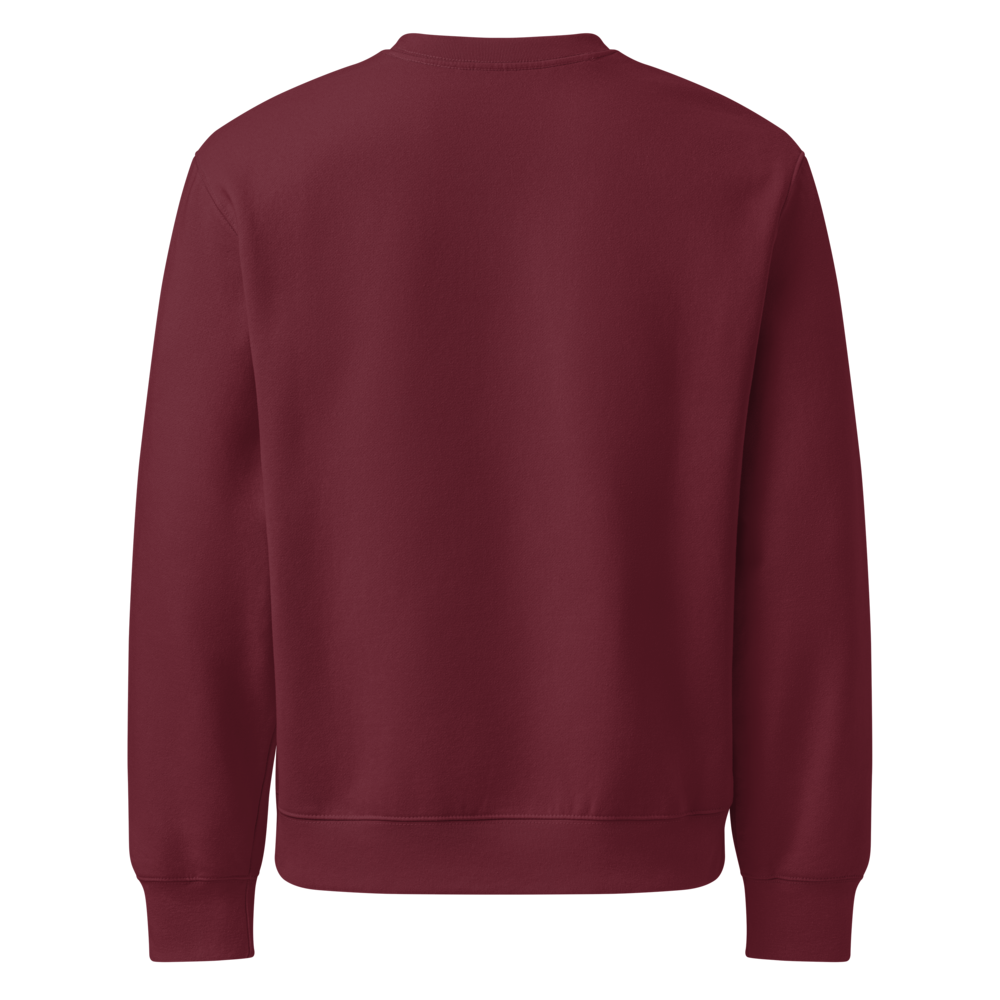 Minimalist Maroon Tulip & Butterfly Sweatshirt  thumbnail 2