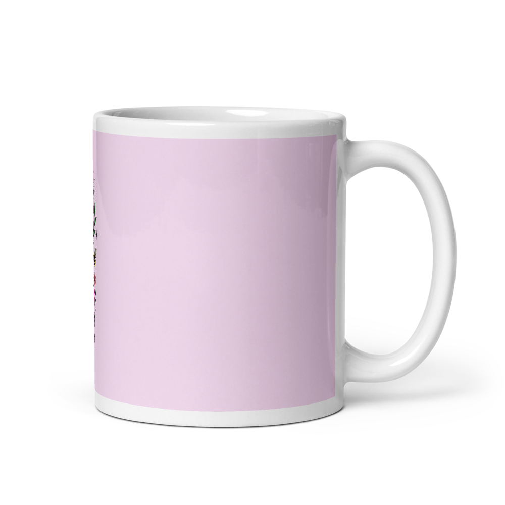 Aesthetic Floral Moon Ceramic Mug  thumbnail 2