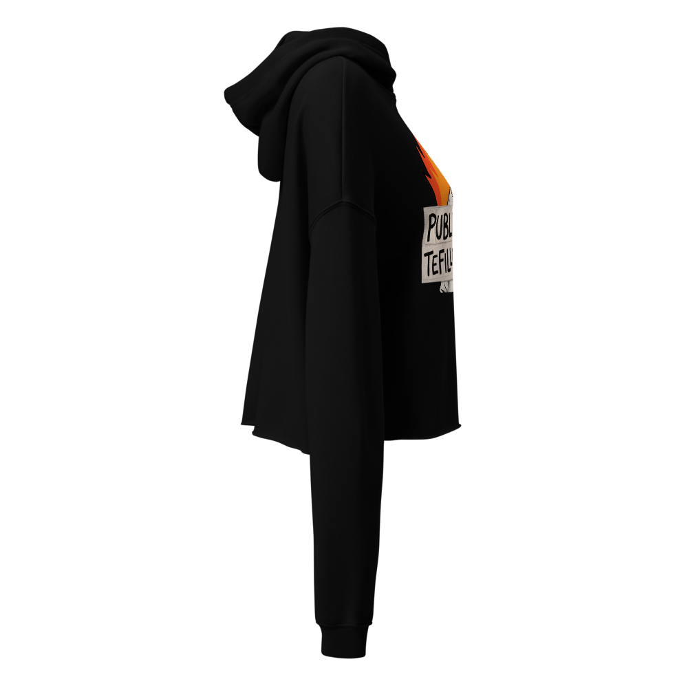 Public Tefillin Women’s Cropped Hoodie thumbnail 3