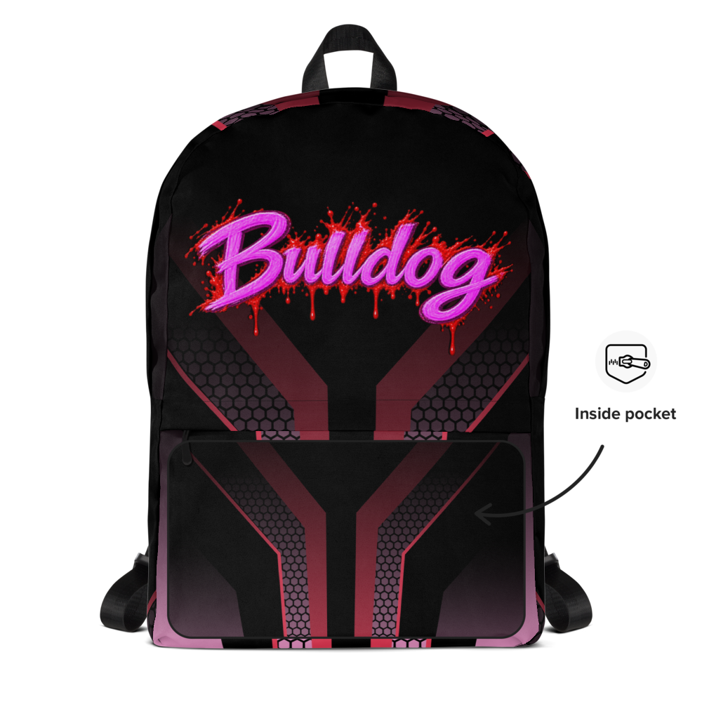 Plecak z ładną grafiką-BULLDOG💜 thumbnail 4