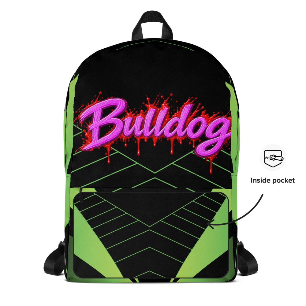 Plecak z ładną grafiką-BULLDOG💜 thumbnail 4