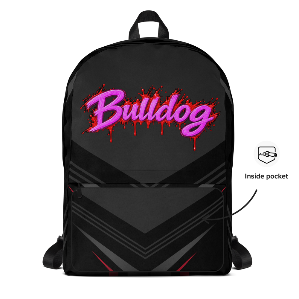 Plecak z ładną grafiką-BULLDOG💜 thumbnail 4