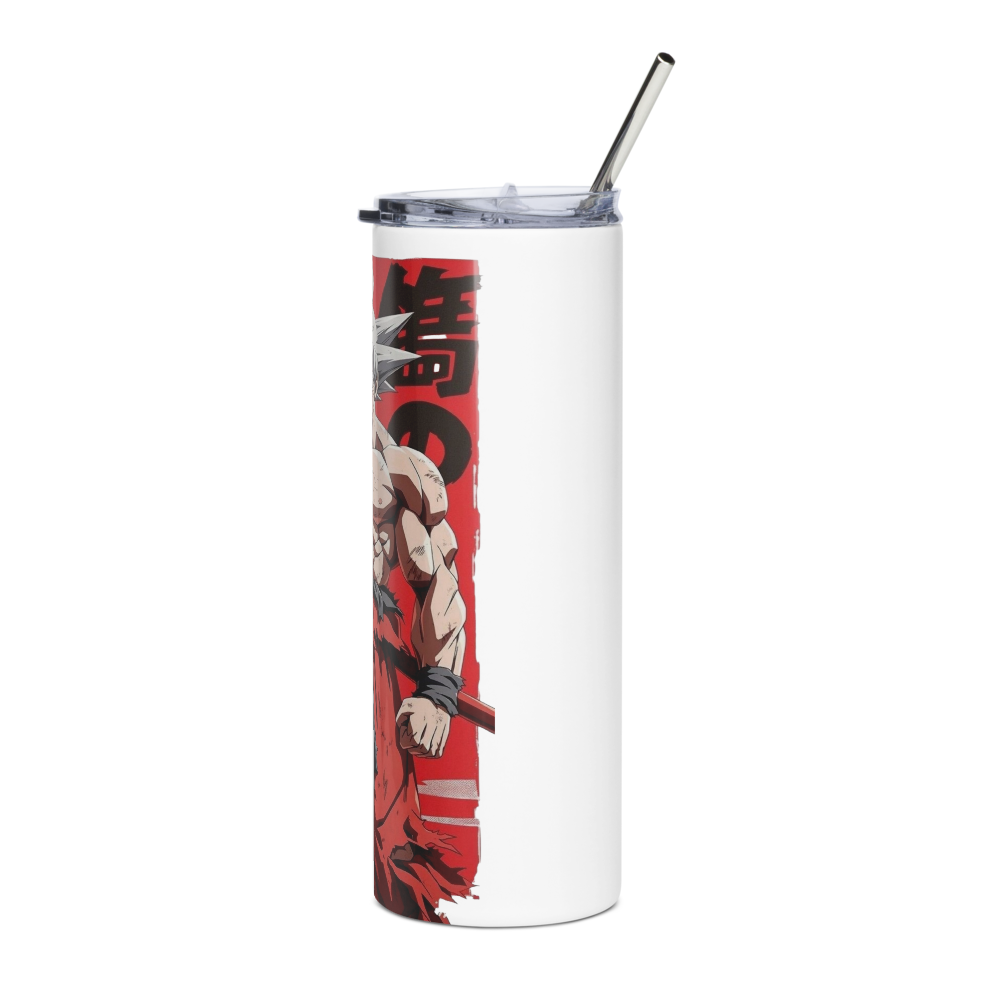 Stainless steel tumbler with Goku print  thumbnail 3