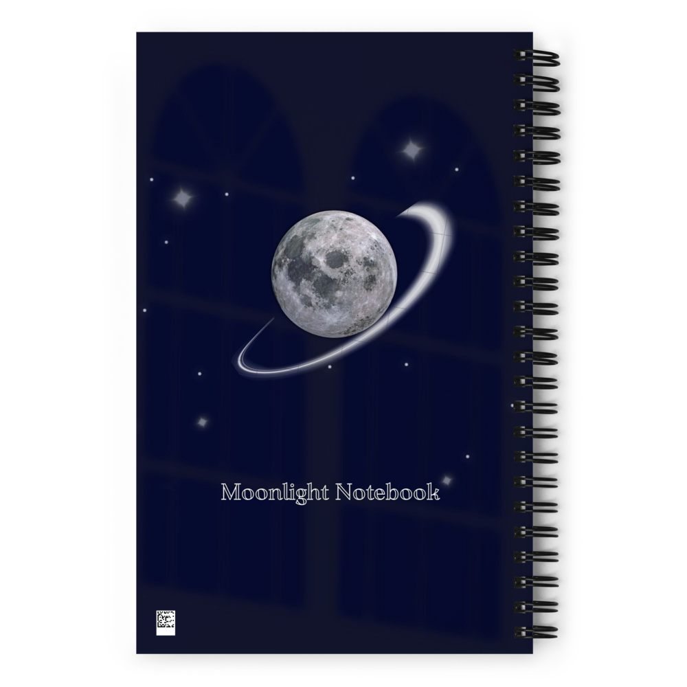 Moonlight Notebook – Dark Navy Moon & Stars Journa thumbnail 2