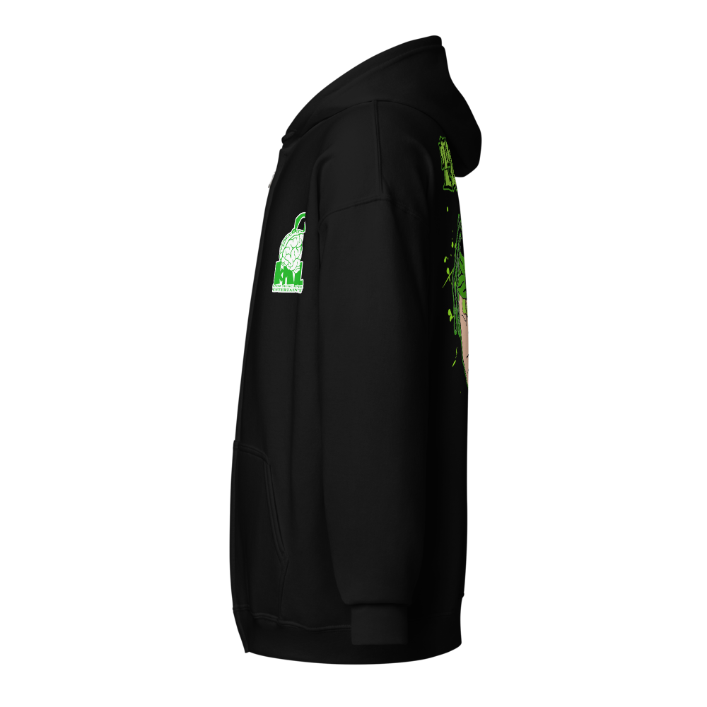 Timmy B Cartoon Face Zip-Up Hoodie thumbnail 3