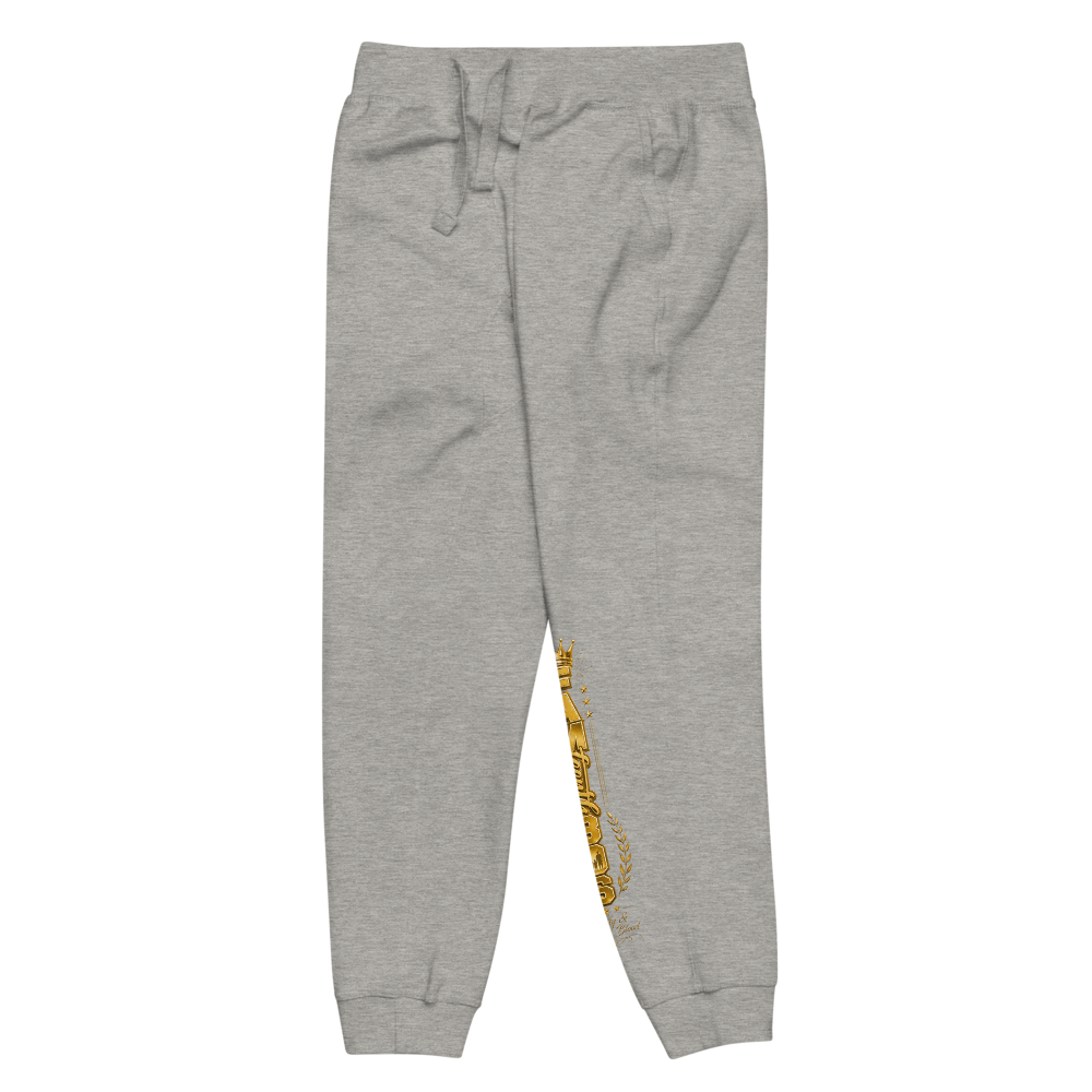 FAMteenth 806 Gray Gold Chrome Fleece Pants thumbnail 2