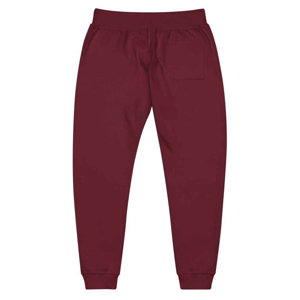 FAMteenth 806 Maroon Silver Chrome Fleece Pants thumbnail 3