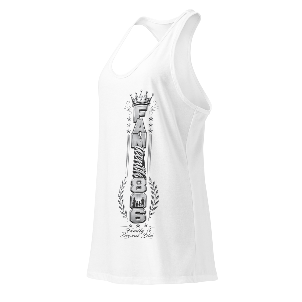 FAMteenth 806 Silver Chrome Racerback Tank thumbnail 3