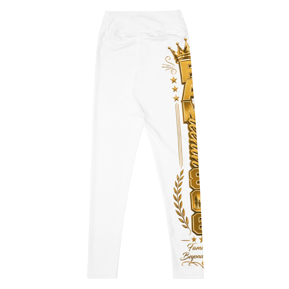 FAMteenth 806 Gold Chrome Leggings WHT thumbnail 2