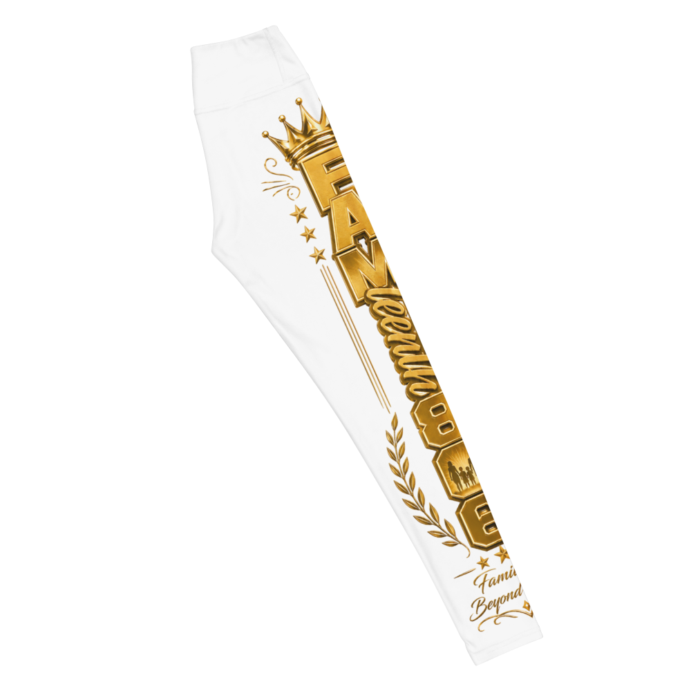 FAMteenth 806 Gold Chrome Leggings WHT thumbnail 4