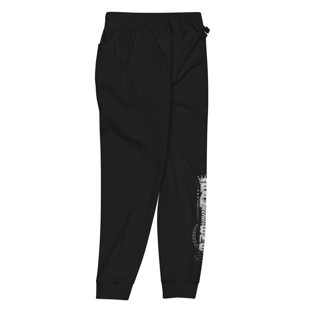 FAMteenth 806 Black Silver Chrome Fleece Pants thumbnail 4