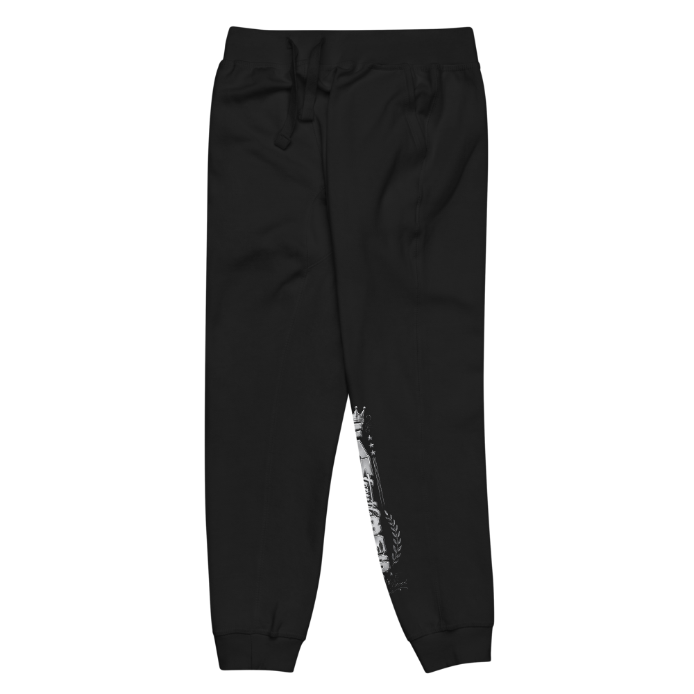 FAMteenth 806 Black Silver Chrome Fleece Pants thumbnail 2