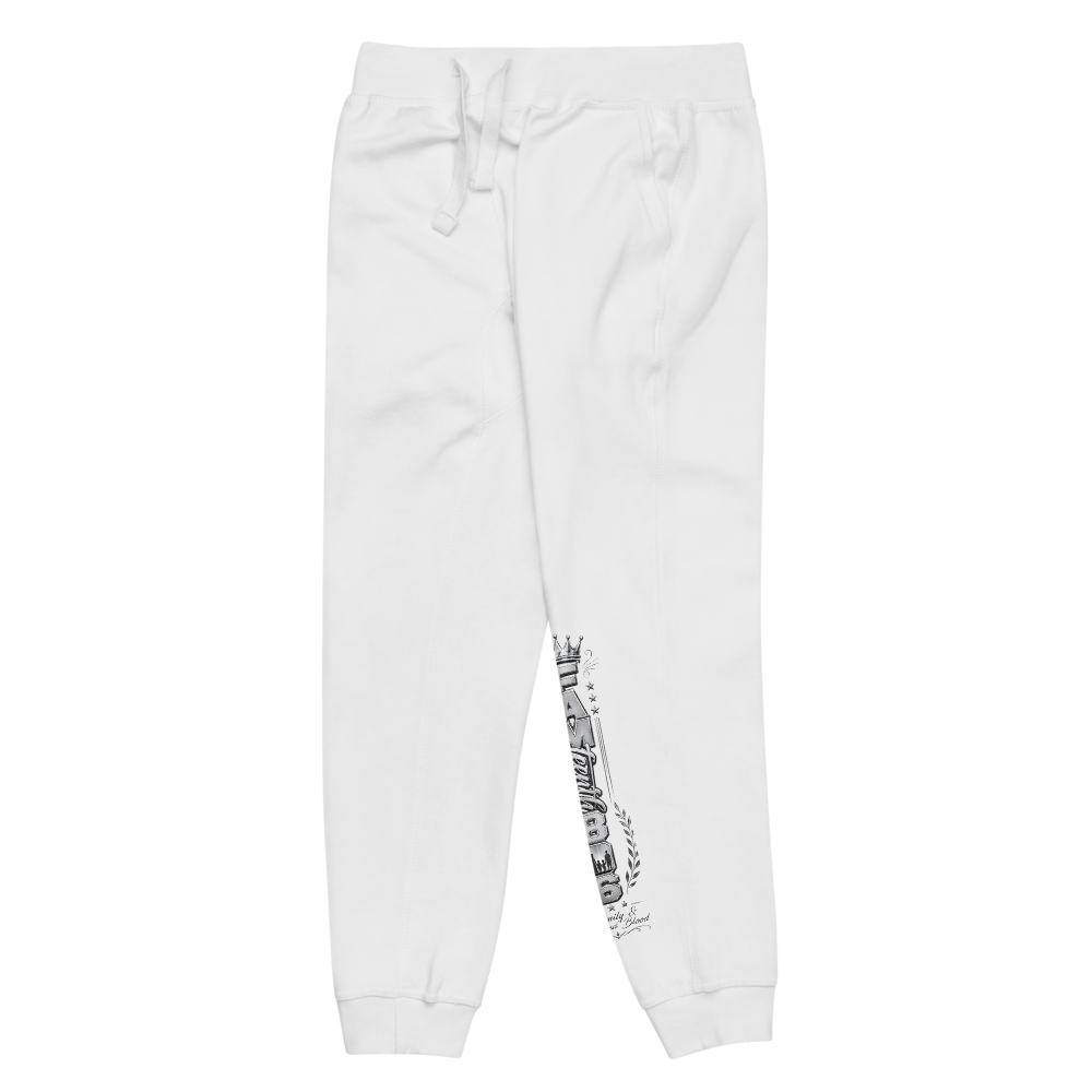 FAMteenth 806 White Silver Chrome Fleece Pants thumbnail 2
