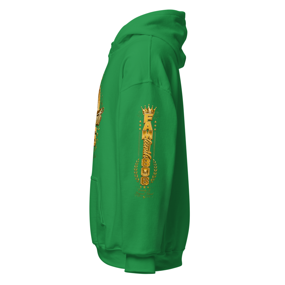 FAMteenth 806 Green Gold Chrome Hoodie thumbnail 3