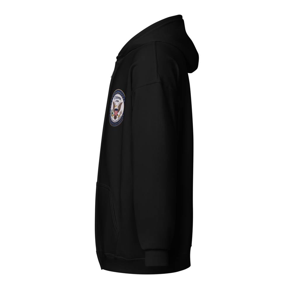 Unisex Cozy Hoodie "We are one to save America  thumbnail 3