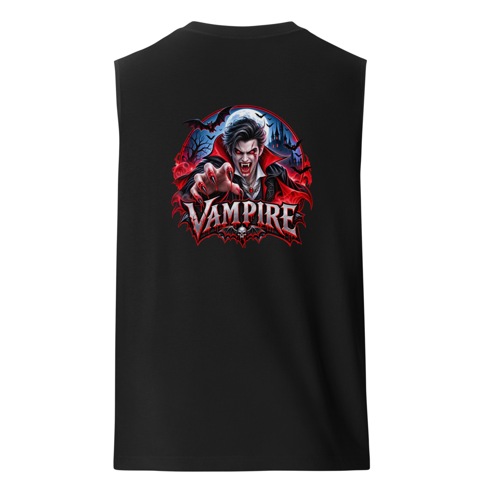 Vampire Gothic Horror T-Shirt – Dark Blood Moon Va thumbnail 2