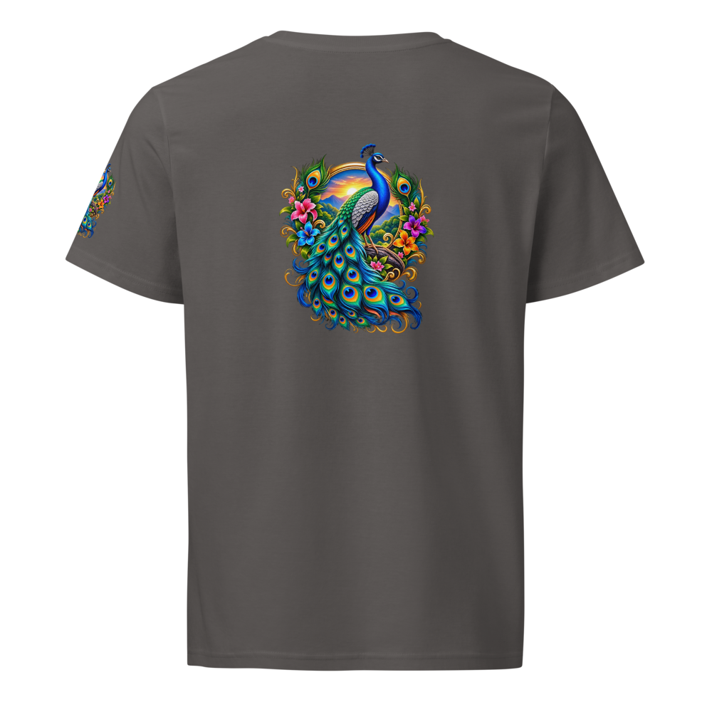 Majestic Peacock Premium Heavyweight T-Shirt – Col thumbnail 2