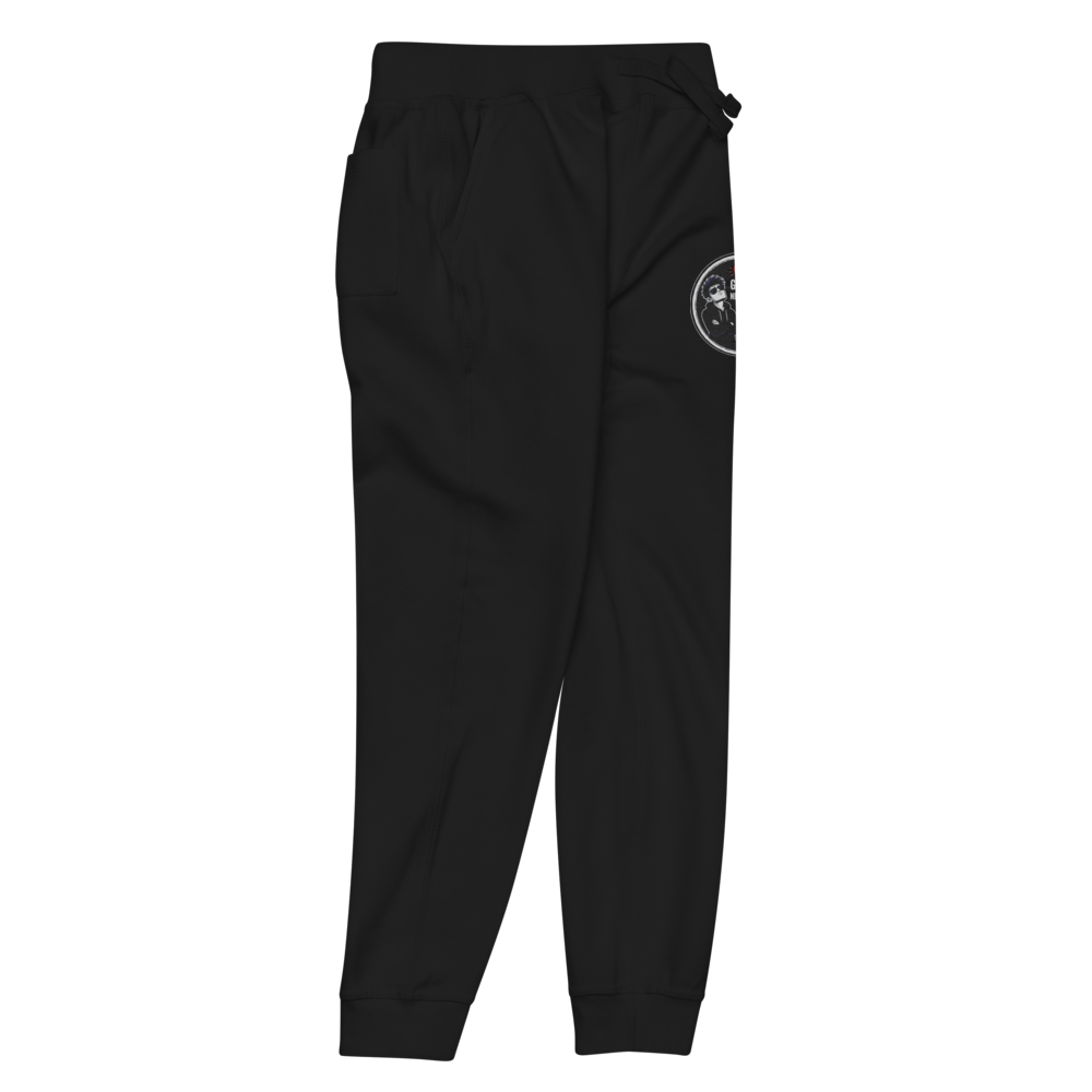 Black Unisex Fleece Sweatpants thumbnail 5
