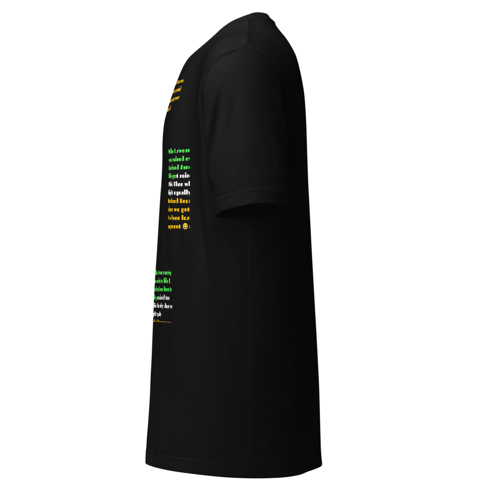 Minimalist Quote Graphic Black Unisex T-Shirt thumbnail 3
