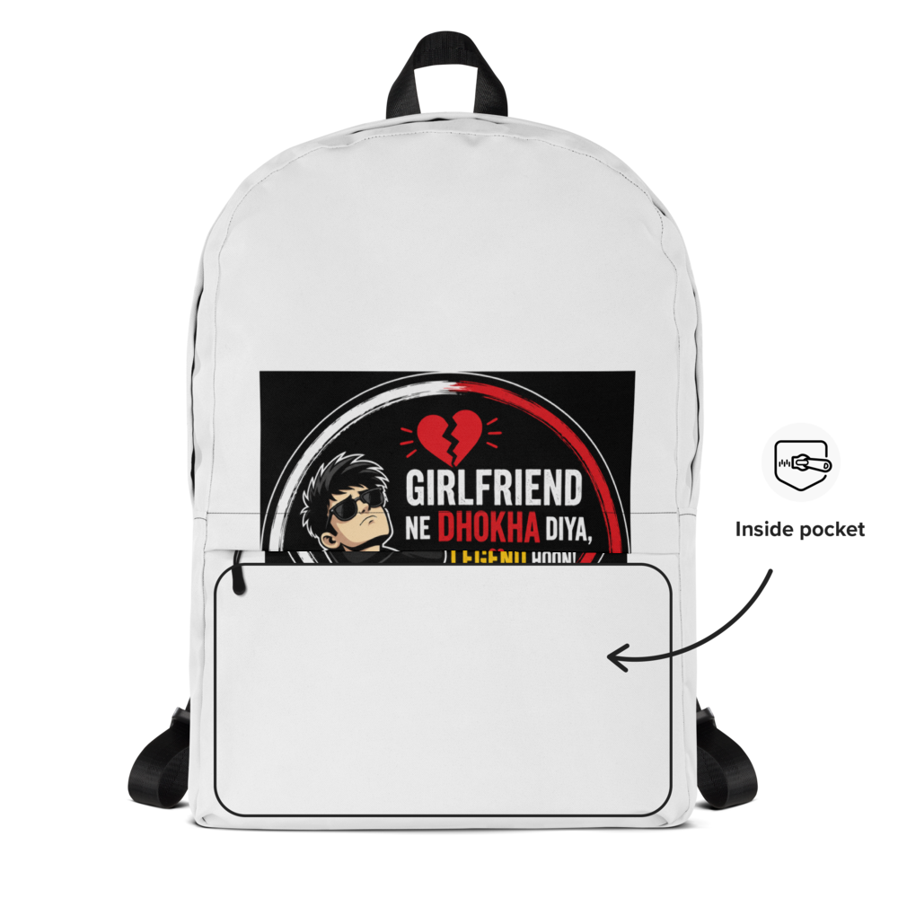 Girlfriend Ne Dhokha Diya Backpack thumbnail 2