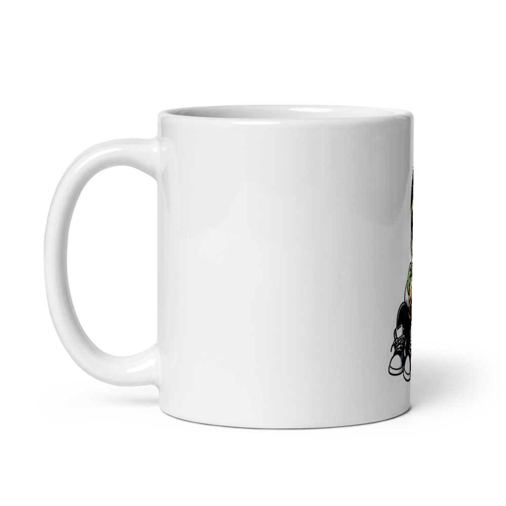 Cool Alien Boba Glossy Ceramic Mug thumbnail 3