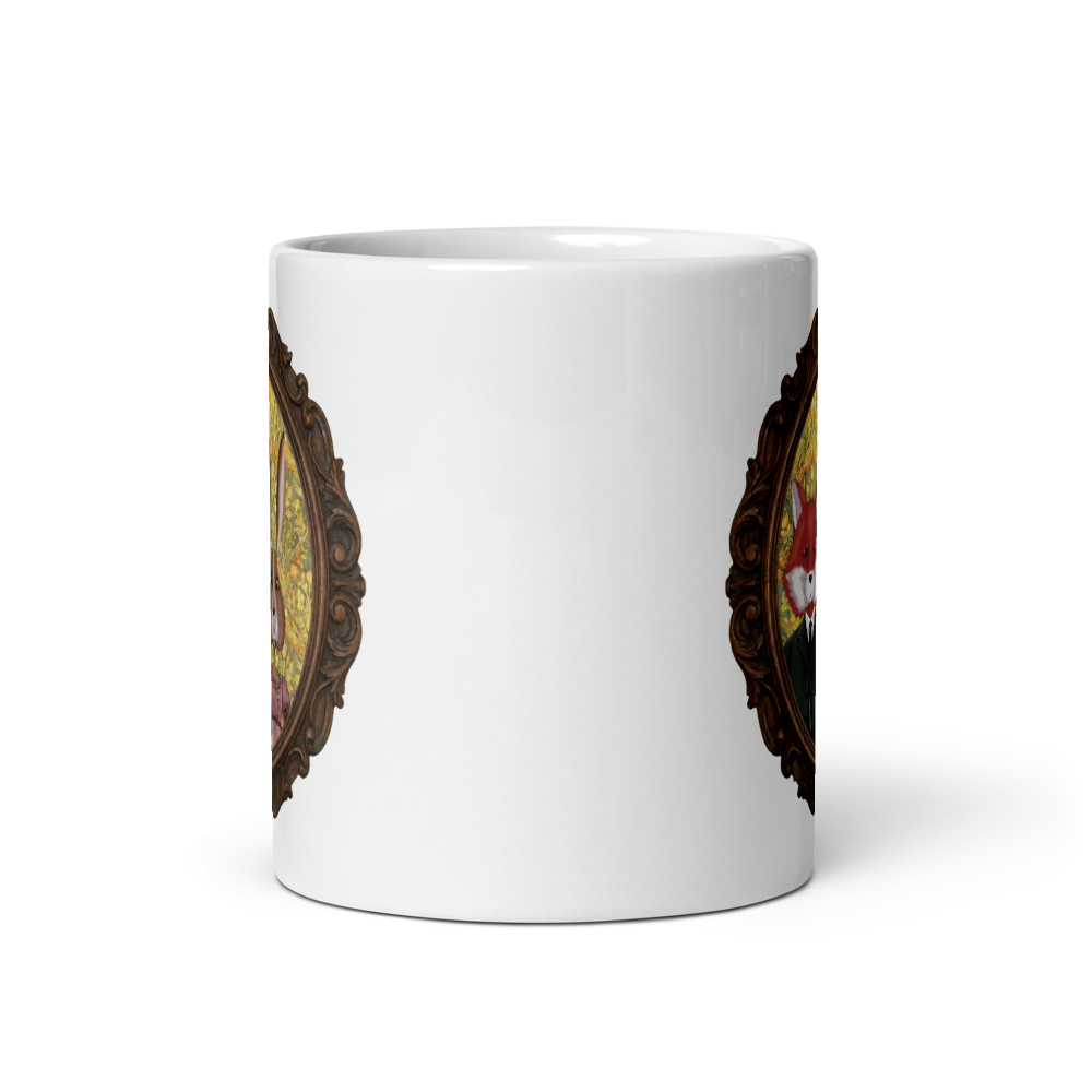 Fox and Rabbit Coffee Mug thumbnail 3