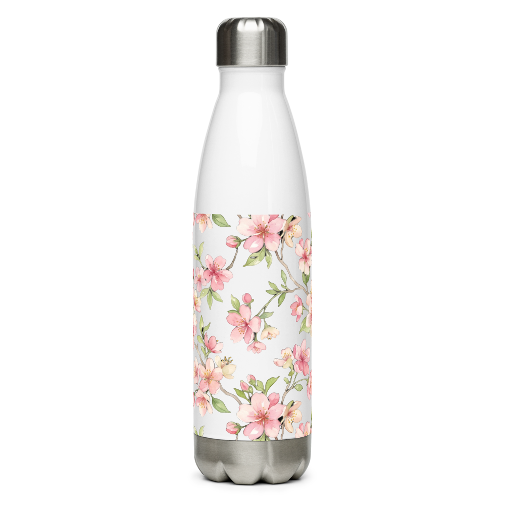 Pastel Cherry Blossom Floral Stainless Steel Water thumbnail 3