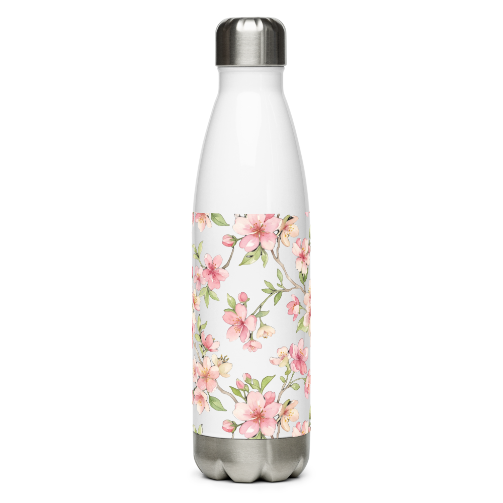 Pastel Cherry Blossom Floral Stainless Steel Water thumbnail 4
