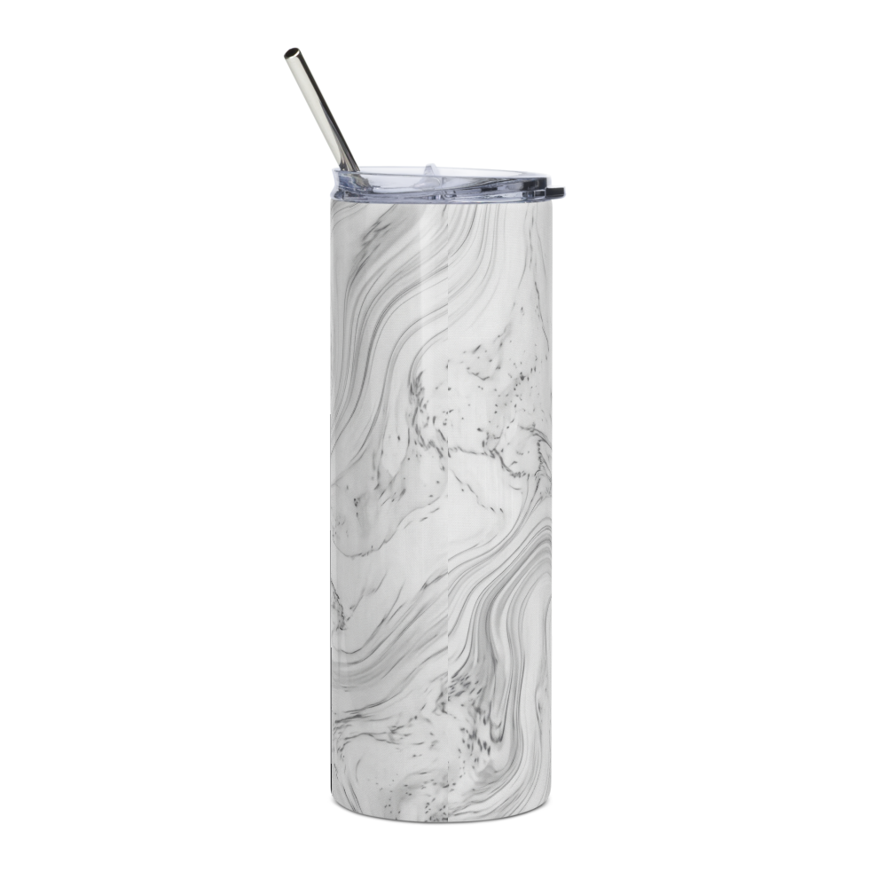 Luxury Minimalist Grey Marble Stainless Steel Tumb thumbnail 2