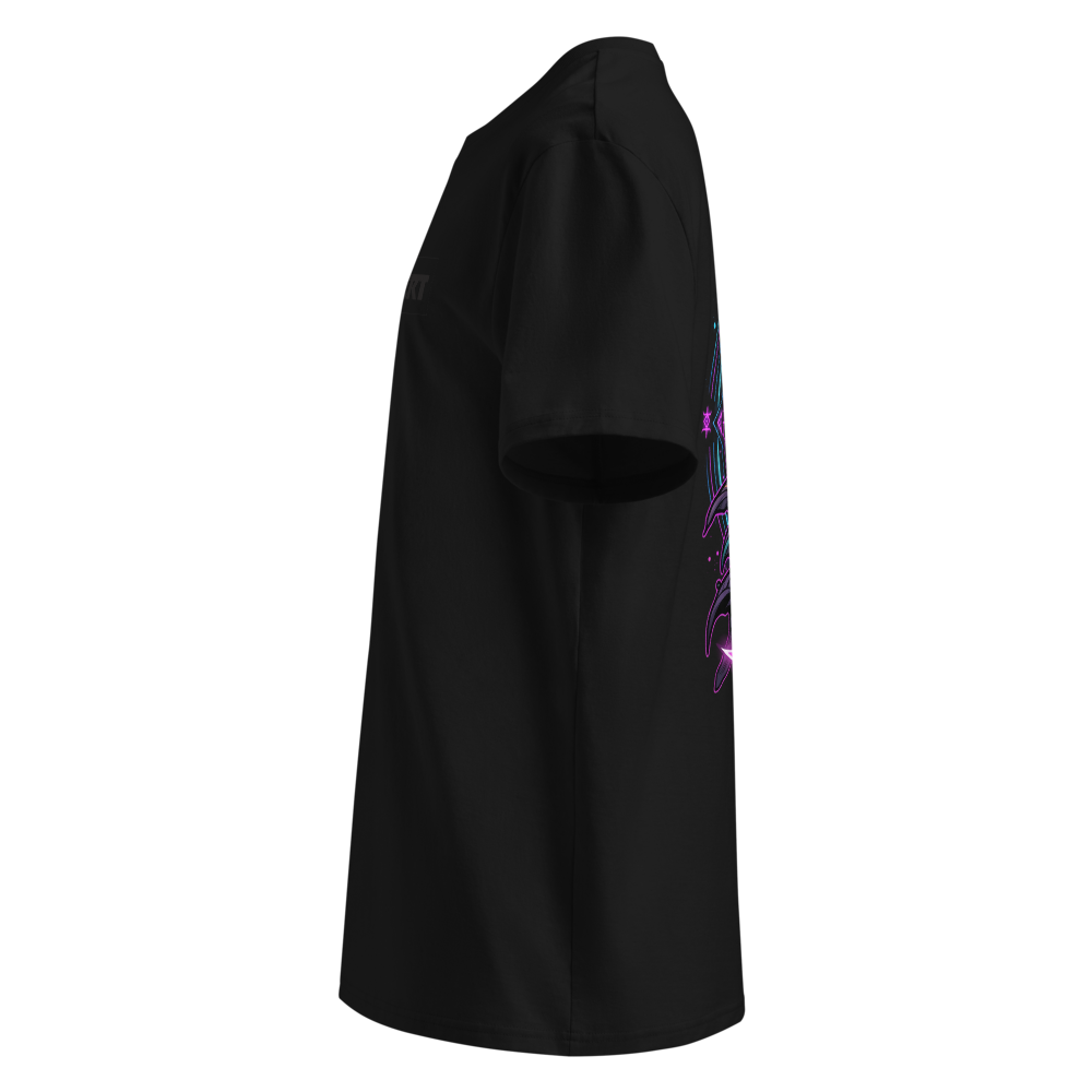 Dark Grim Reaper Neon Gothic Art thumbnail 3