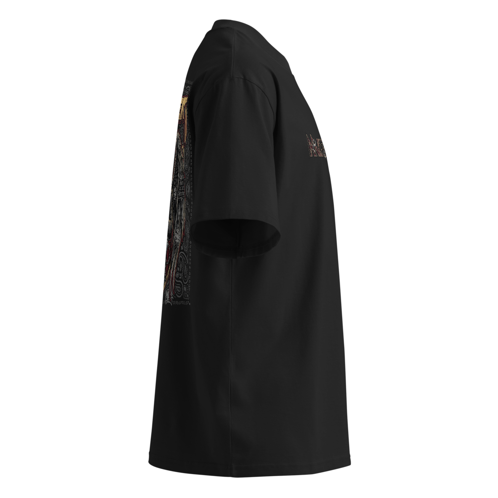 Hooded Winged Figure With Bandana Holding Barbed  thumbnail 3