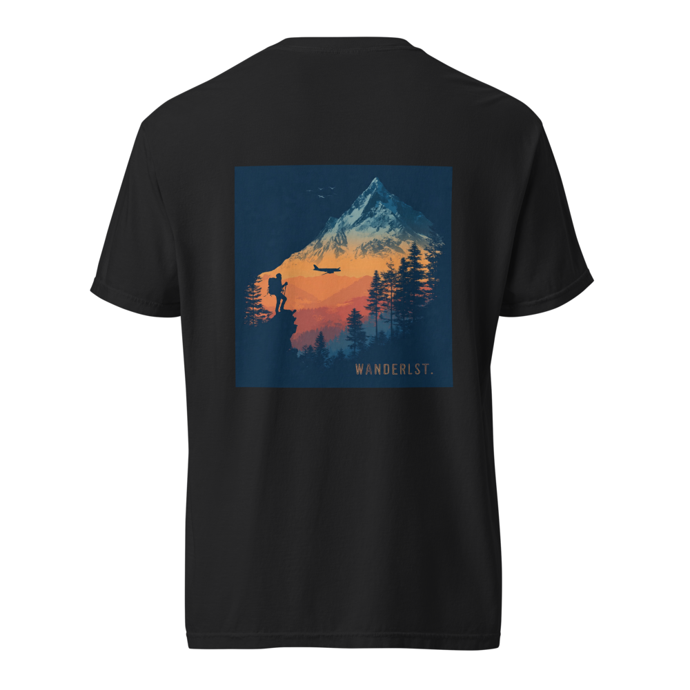 Black t-shirt for travelling thumbnail 4
