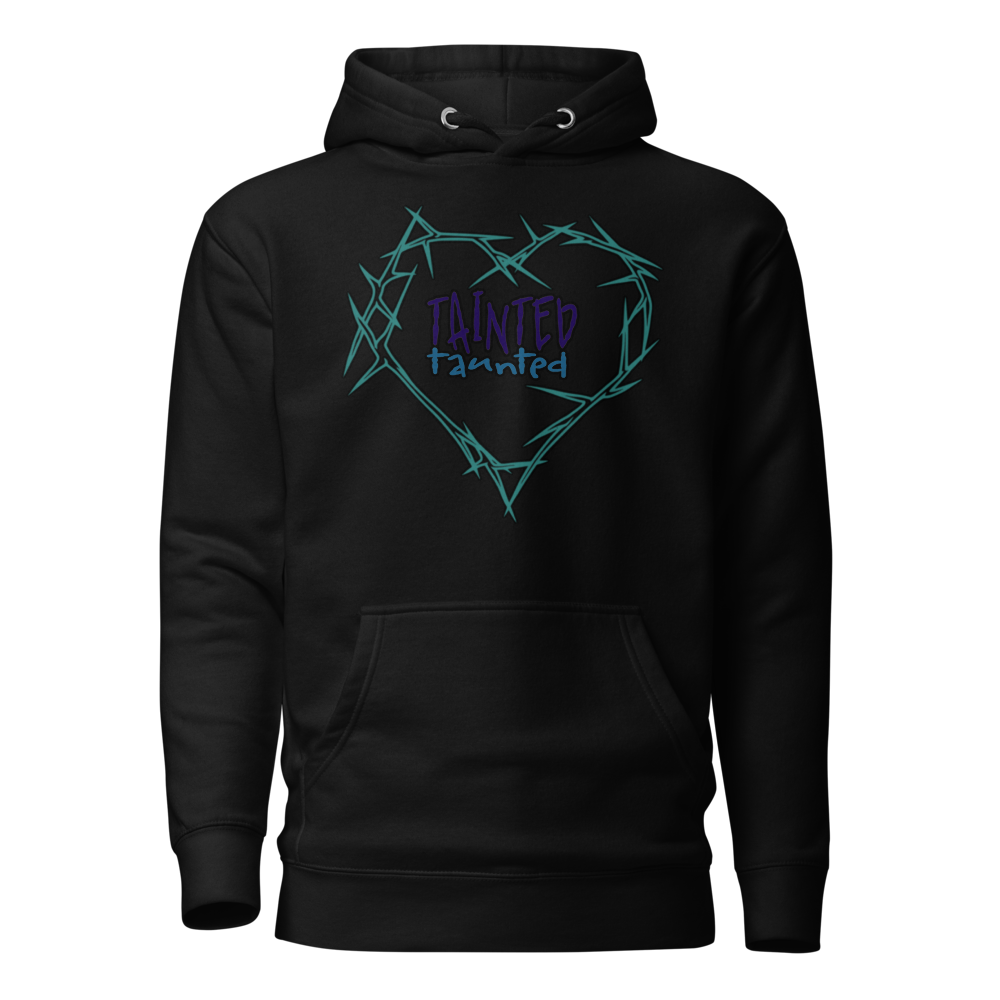Tainted Hoodie w/ Blue Text