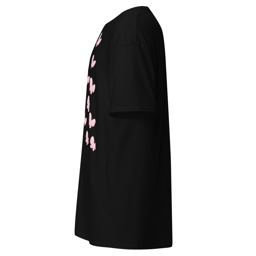 Pink Butterfly Black Tee thumbnail 3