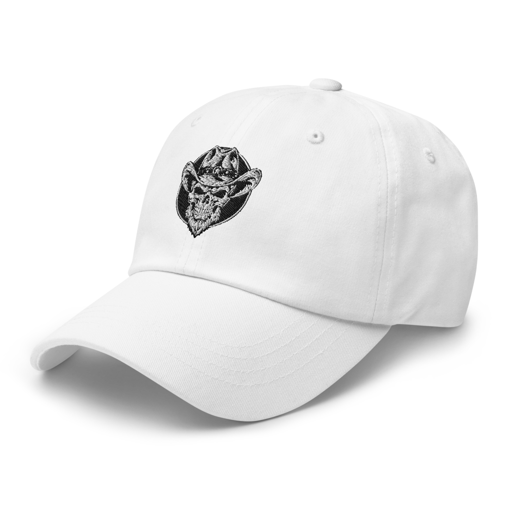 Western Cowboy Skull Graphic Cap – Bold Black  thumbnail 5